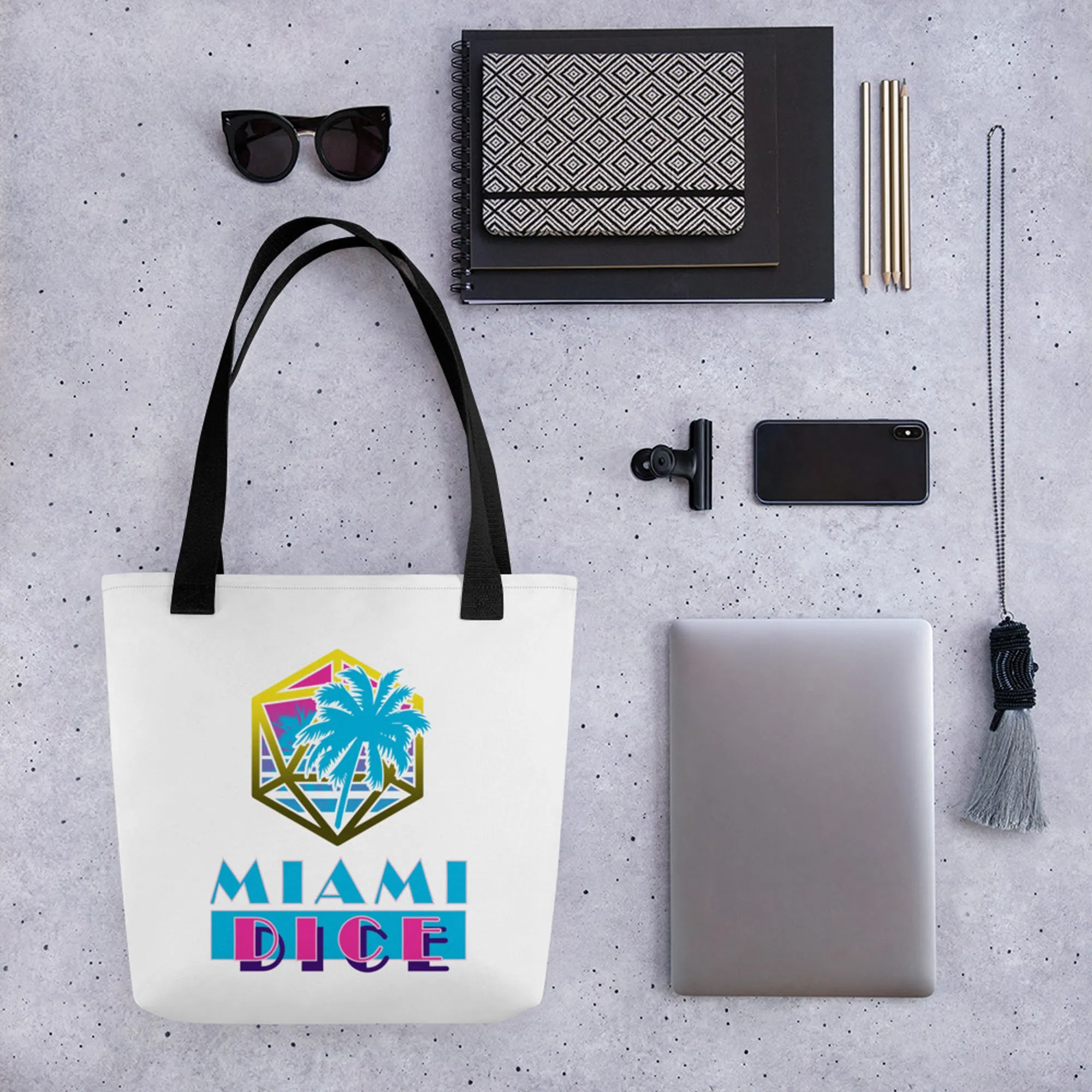 Miami Dice Tote Bag