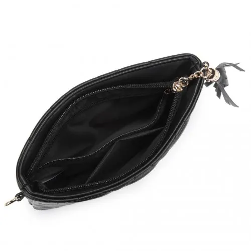 Miss Lulu Small PU Leather Soft Crossbody Bag - Black | Elegant & Versatile Accessory