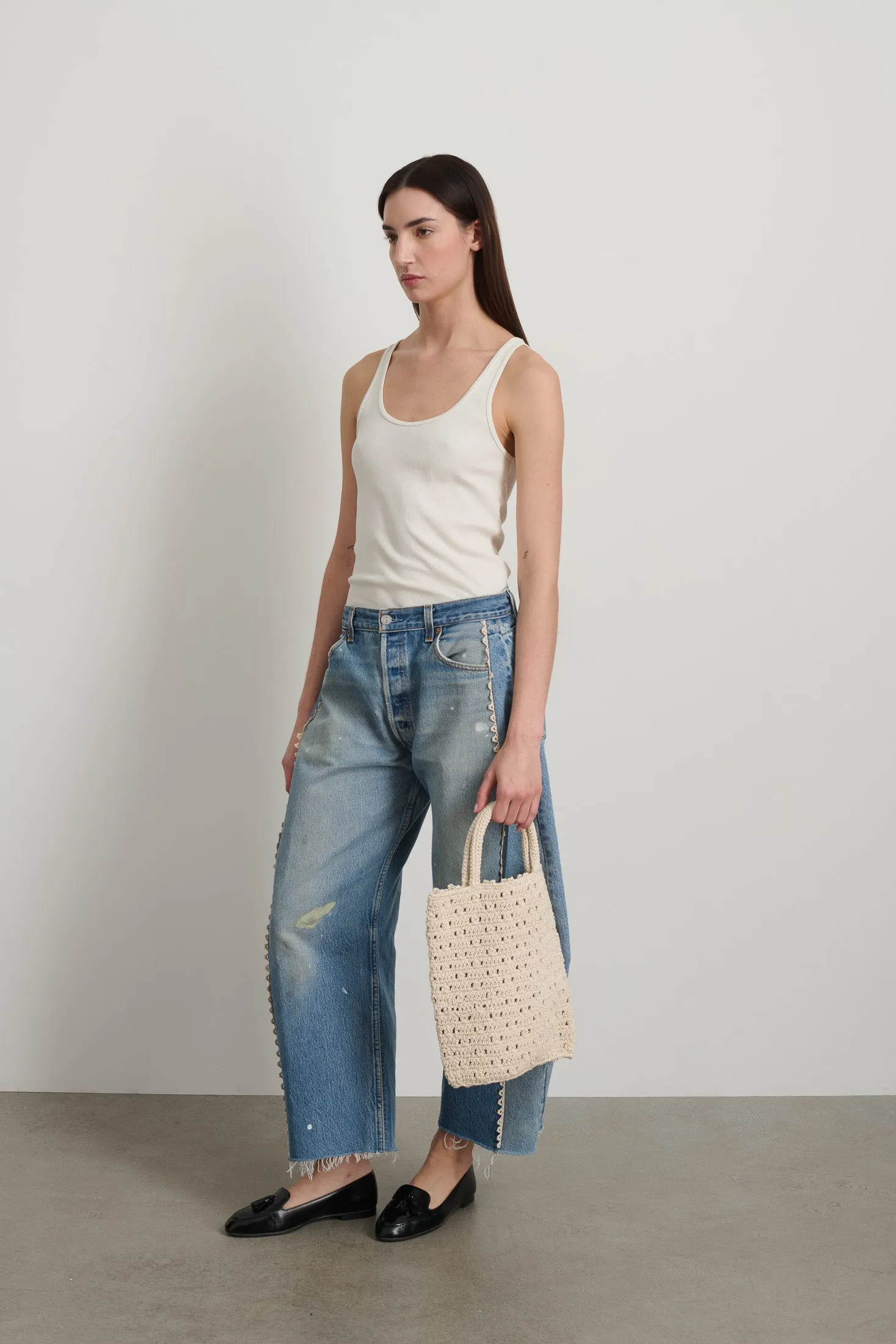 Nico Crochet Tote Ecrú