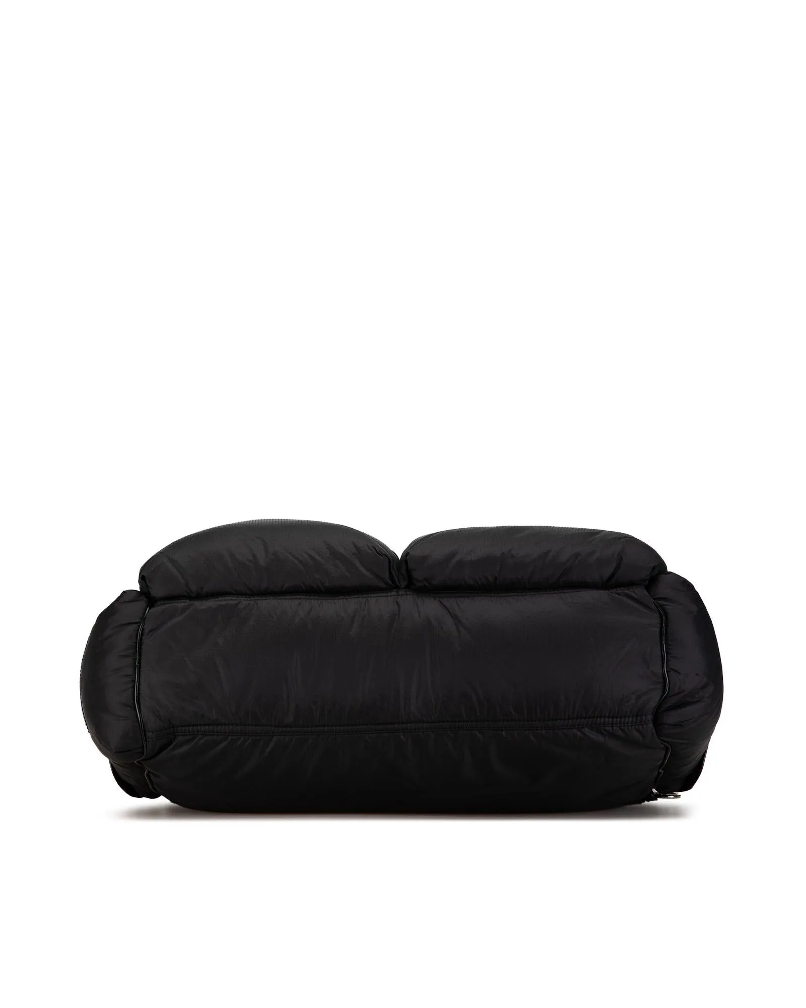 Nylon Travel Bag with Leather Trim and Multiple Pockets