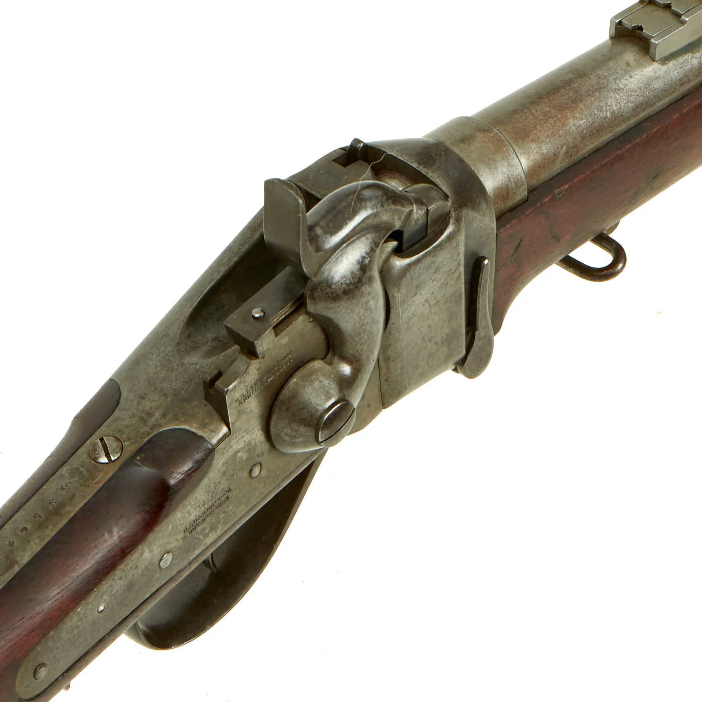 Original Rare U.S. Springfield-Sharps Model 1870 Type I Trials Rifle with Erskine S. Allin Cartouche - Serial C, 34645