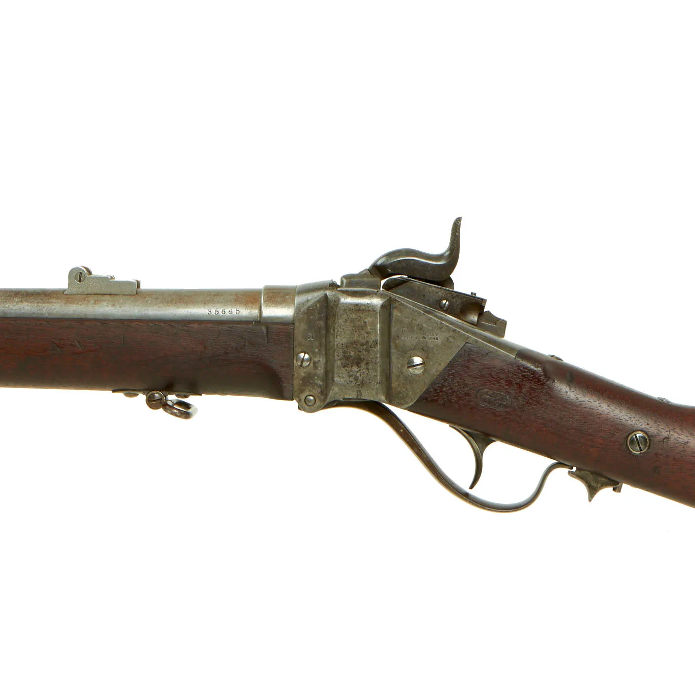 Original Rare U.S. Springfield-Sharps Model 1870 Type I Trials Rifle with Erskine S. Allin Cartouche - Serial C, 34645