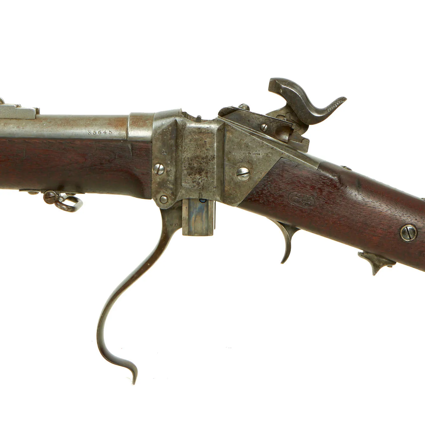 Original Rare U.S. Springfield-Sharps Model 1870 Type I Trials Rifle with Erskine S. Allin Cartouche - Serial C, 34645