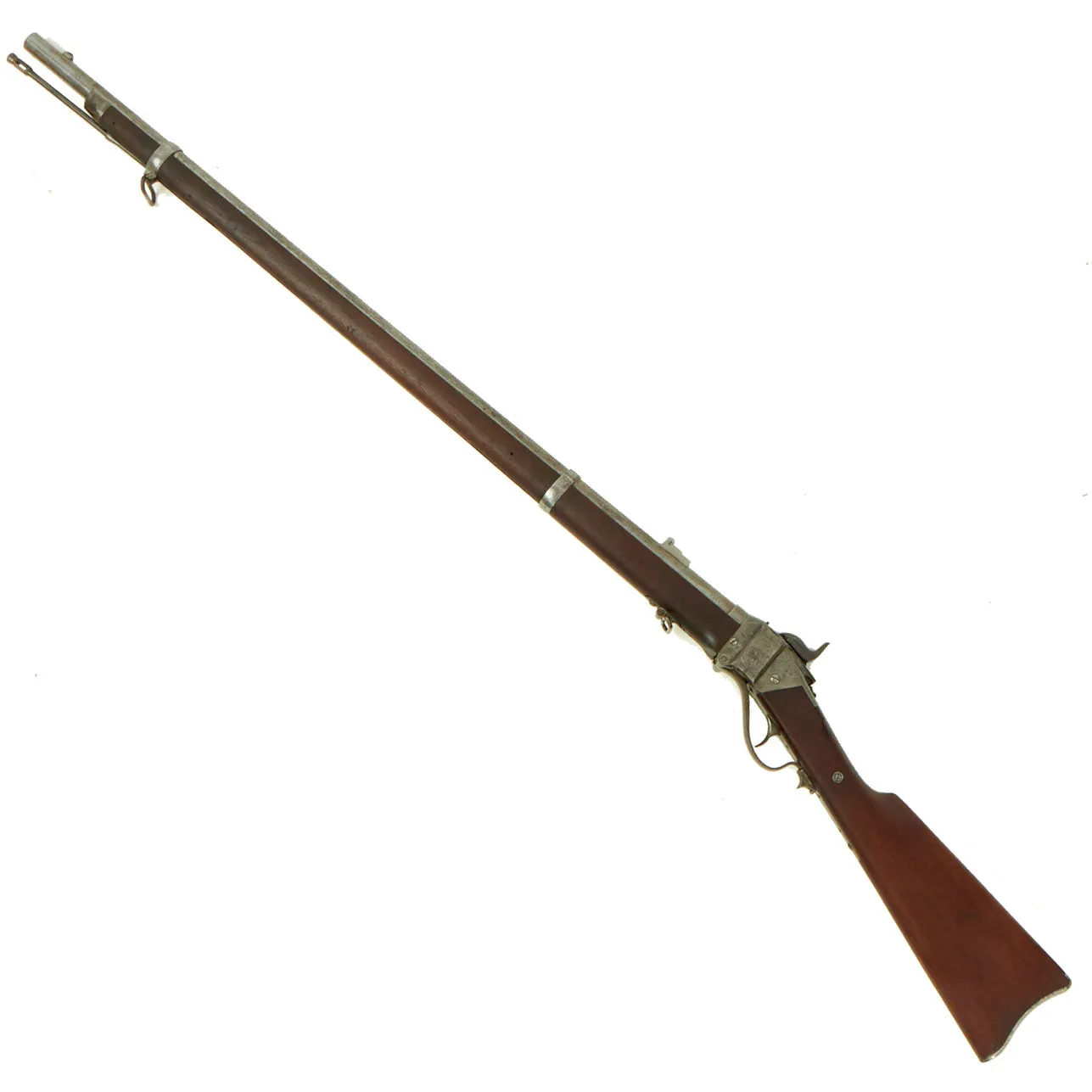 Original Rare U.S. Springfield-Sharps Model 1870 Type I Trials Rifle with Erskine S. Allin Cartouche - Serial C, 34645