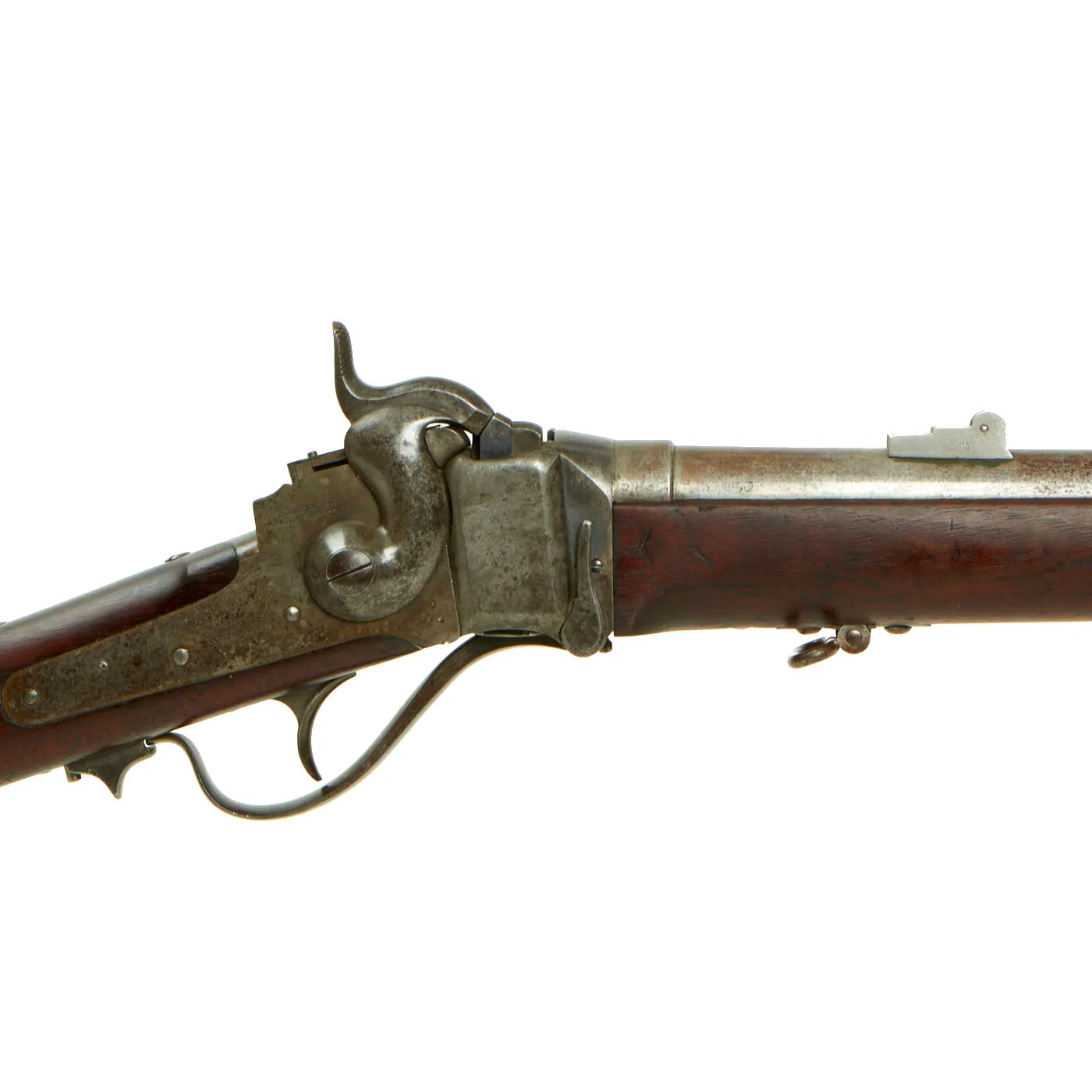 Original Rare U.S. Springfield-Sharps Model 1870 Type I Trials Rifle with Erskine S. Allin Cartouche - Serial C, 34645