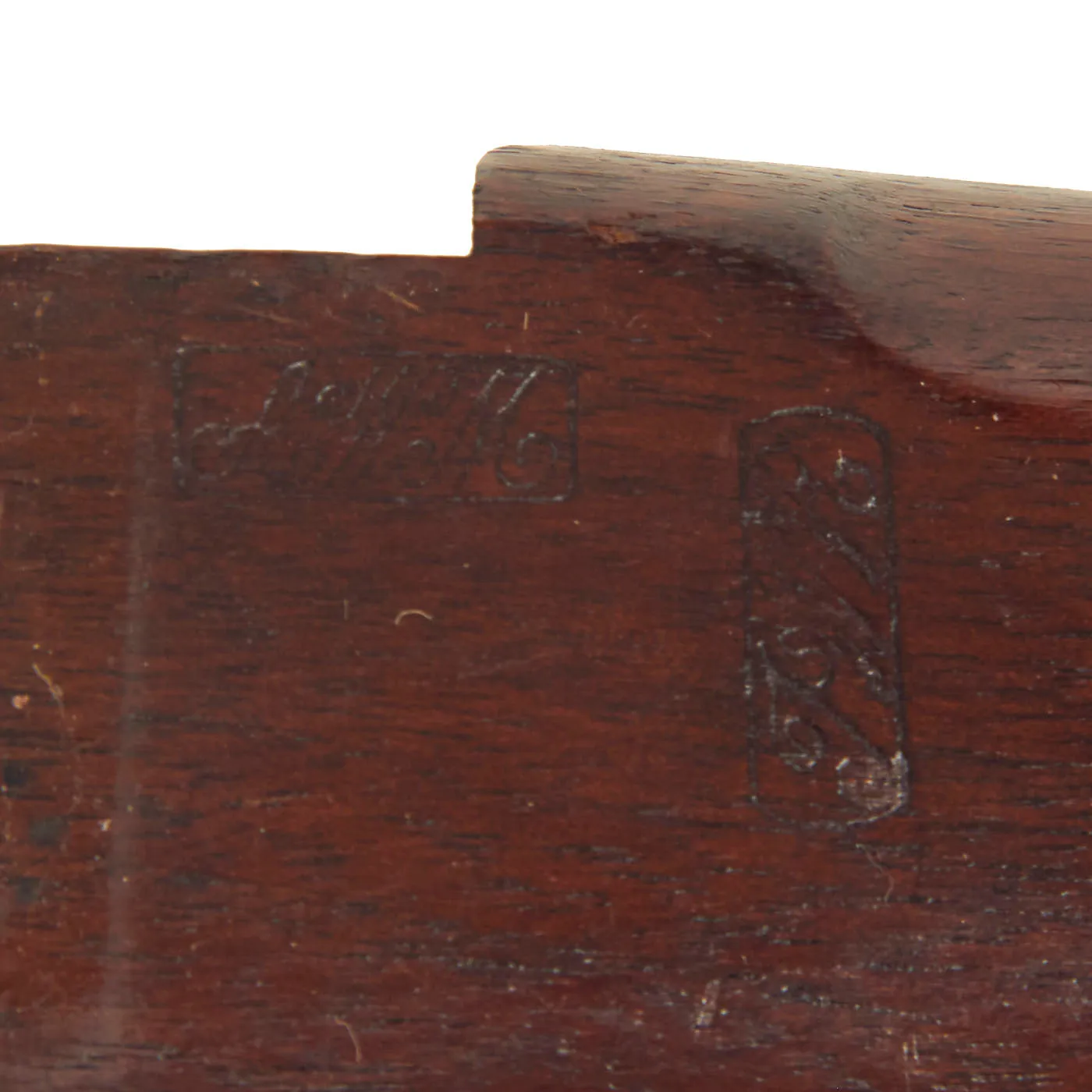 Original U.S. Civil War Sharps New Model 1859 Military Rifle Butt Stock - Excellent Condition with Cartouches