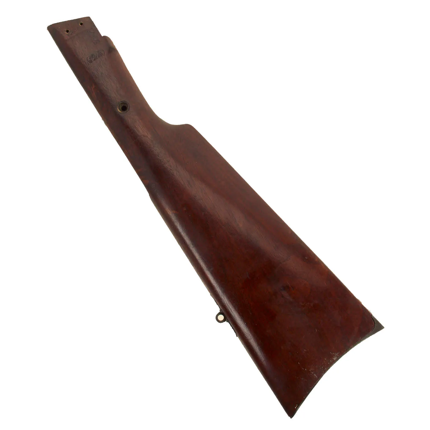 Original U.S. Civil War Sharps New Model 1859 Military Rifle Butt Stock - Excellent Condition with Cartouches