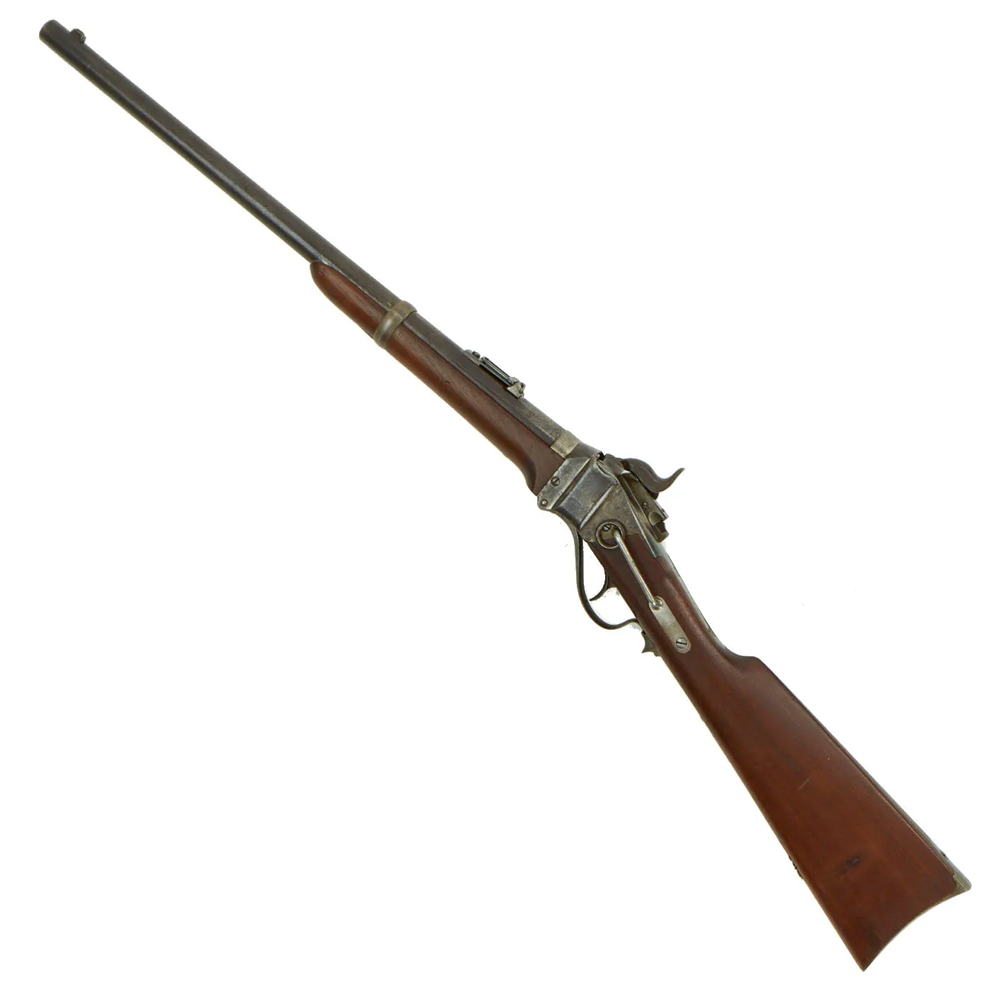 Original U.S. Civil War Sharps New Model 1863 Saddle-Ring Carbine Converted to .50-70 Govt. - Serial C,15900