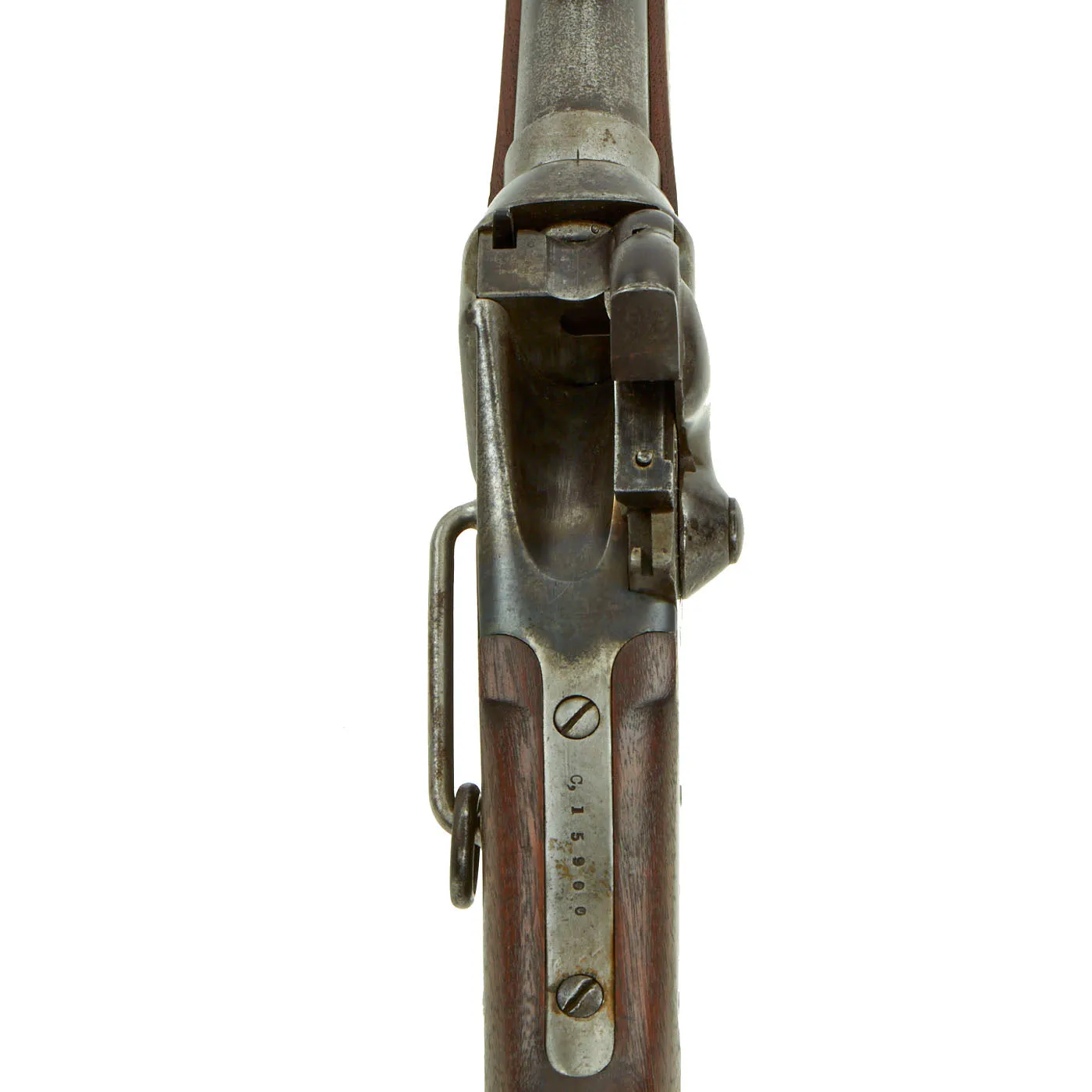 Original U.S. Civil War Sharps New Model 1863 Saddle-Ring Carbine Converted to .50-70 Govt. - Serial C,15900