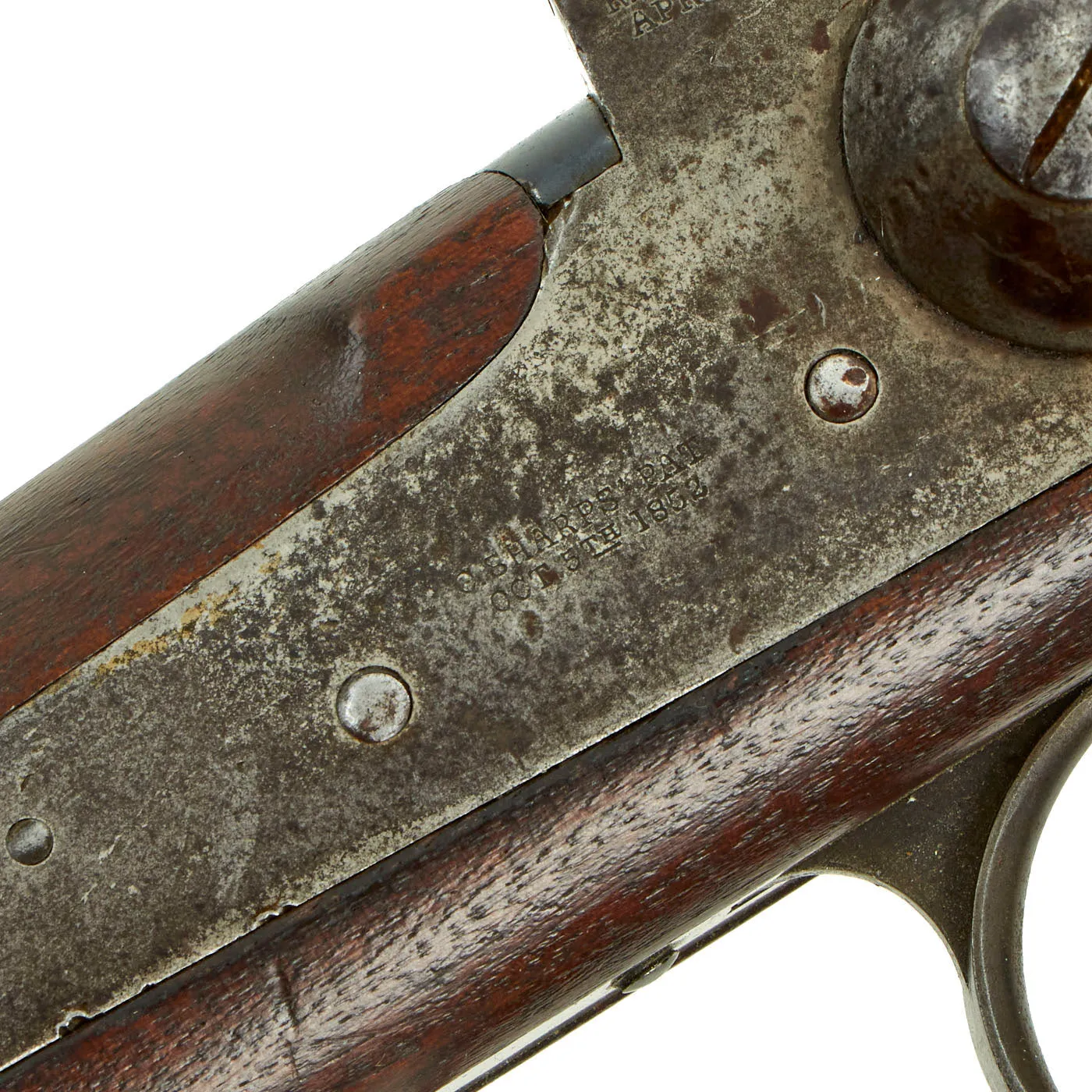 Original U.S. Civil War Sharps New Model 1863 Saddle-Ring Carbine Converted to .50-70 Govt. - Serial C,15900