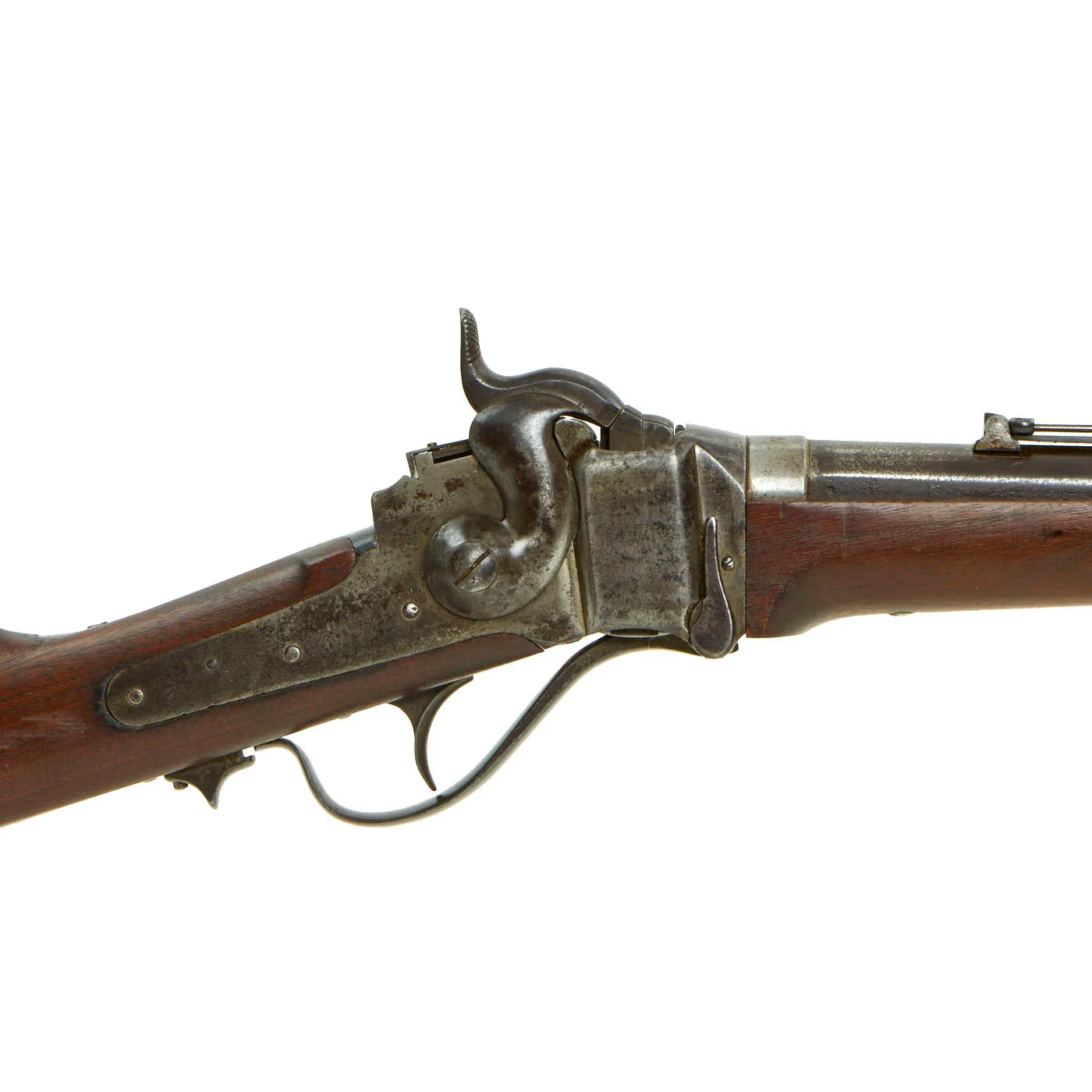 Original U.S. Civil War Sharps New Model 1863 Saddle-Ring Carbine Converted to .50-70 Govt. - Serial C,15900