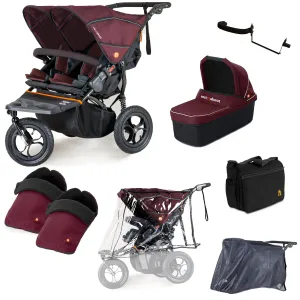 Out n About Nipper Double Duo Ultimate Bundle in Brambleberry Red