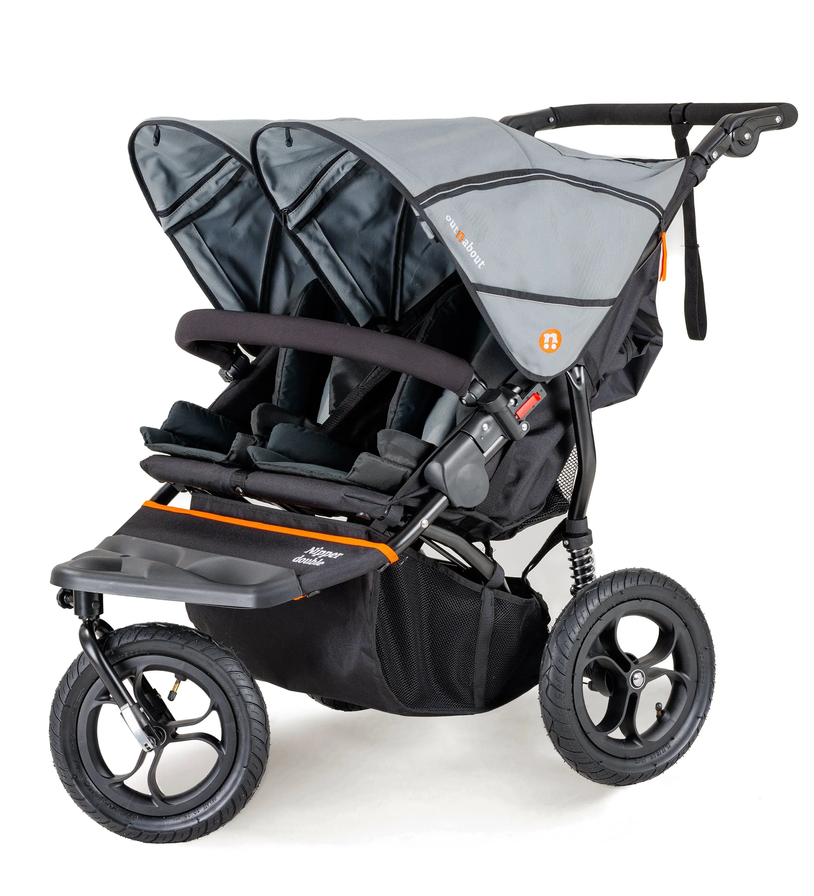 Out n About Nipper Double Duo Ultimate Bundle in Rock Salt Grey