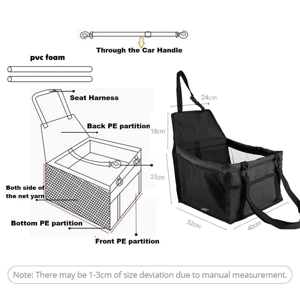 Pet Carrier Seat Cover: Waterproof Hammock Bag for Adventure Pets