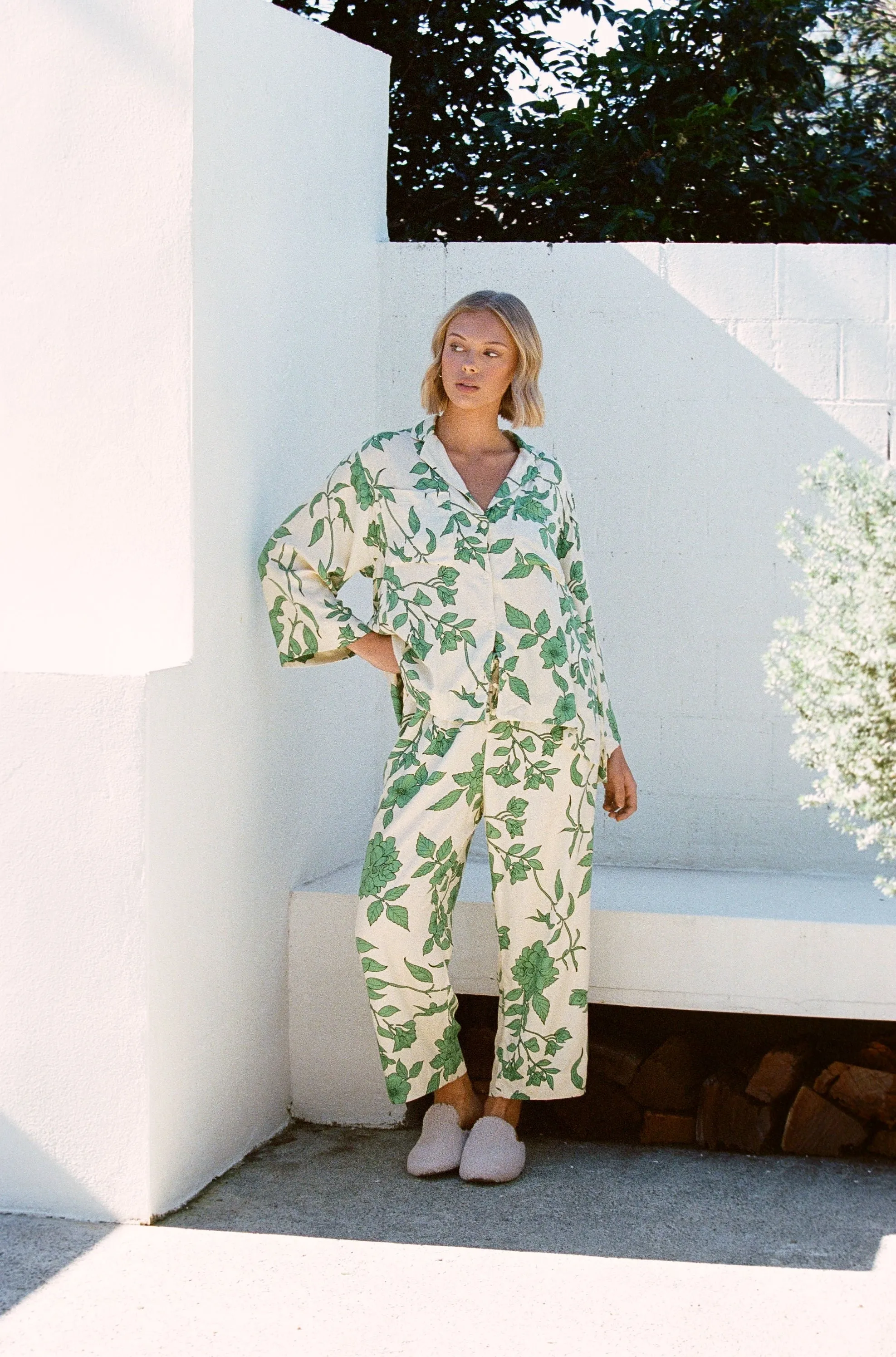 Peta Sleep Set - Long - Twill - Romantic Floral