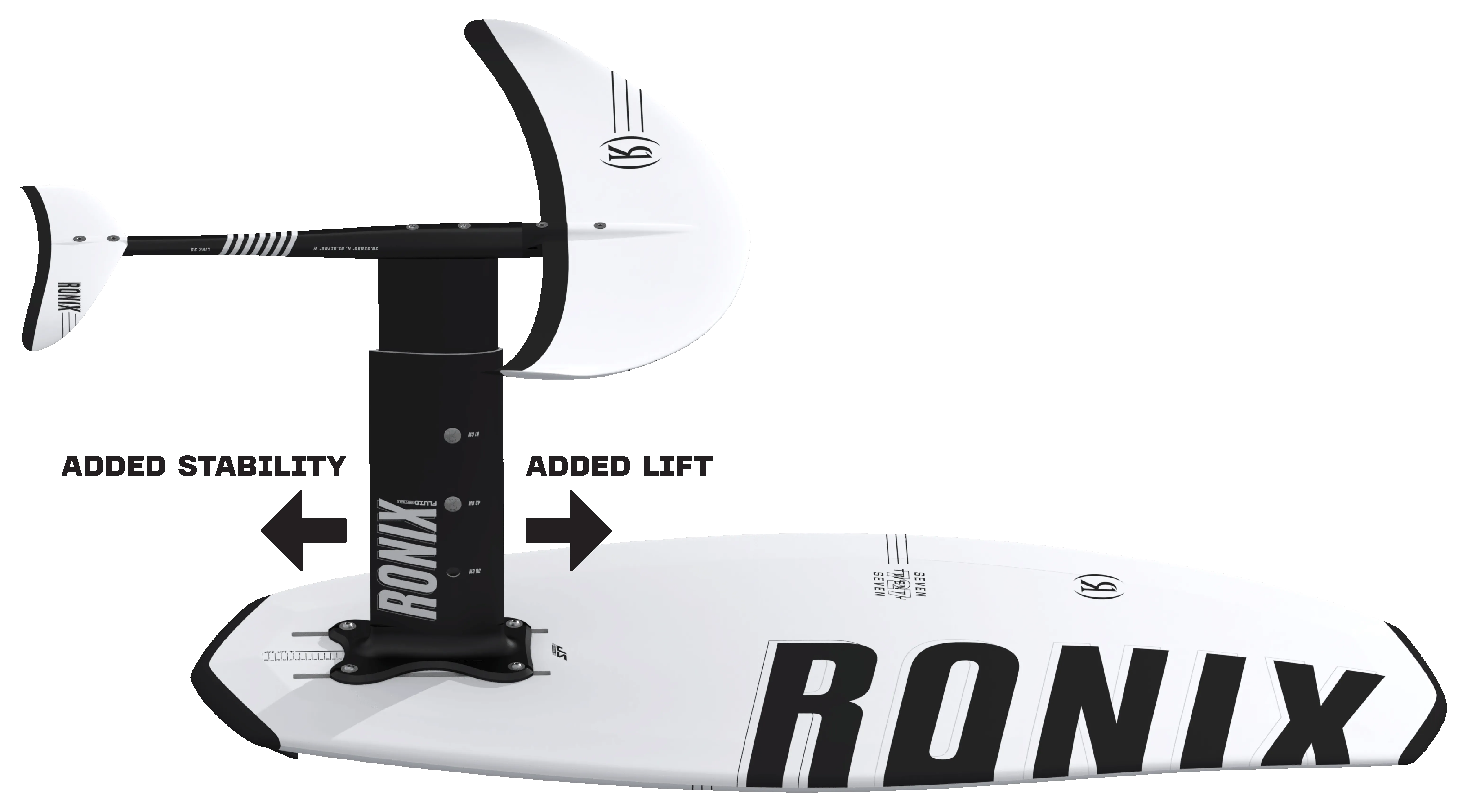 Ronix 727 Shift Beginner/Intermediate 1300 Wakefoil Package | Standard Lift Edition