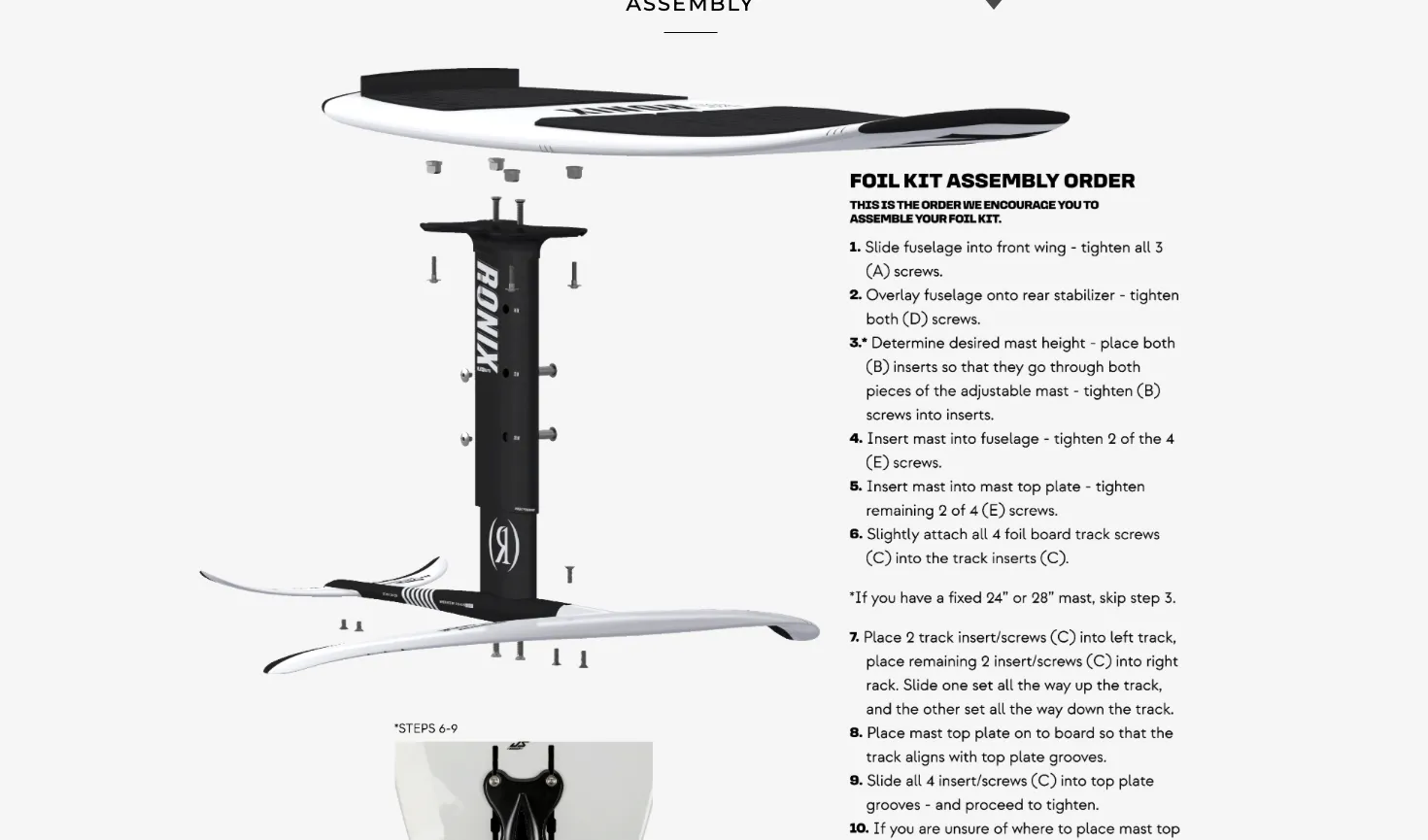 Ronix 727 Shift Beginner/Intermediate 1300 Wakefoil Package | Standard Lift Edition