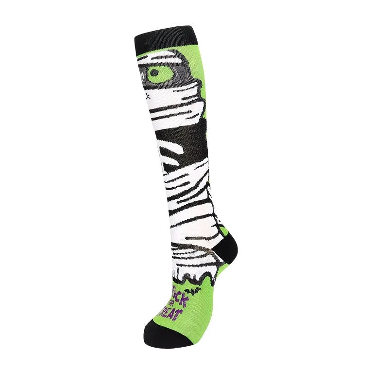 ROYALUCK 6 Pairs Halloween Colorful Compression Socks for Men & Women Circulation