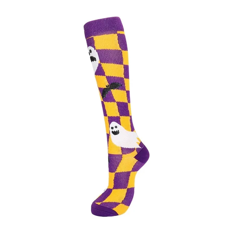 ROYALUCK 6 Pairs Halloween Colorful Compression Socks for Men & Women Circulation