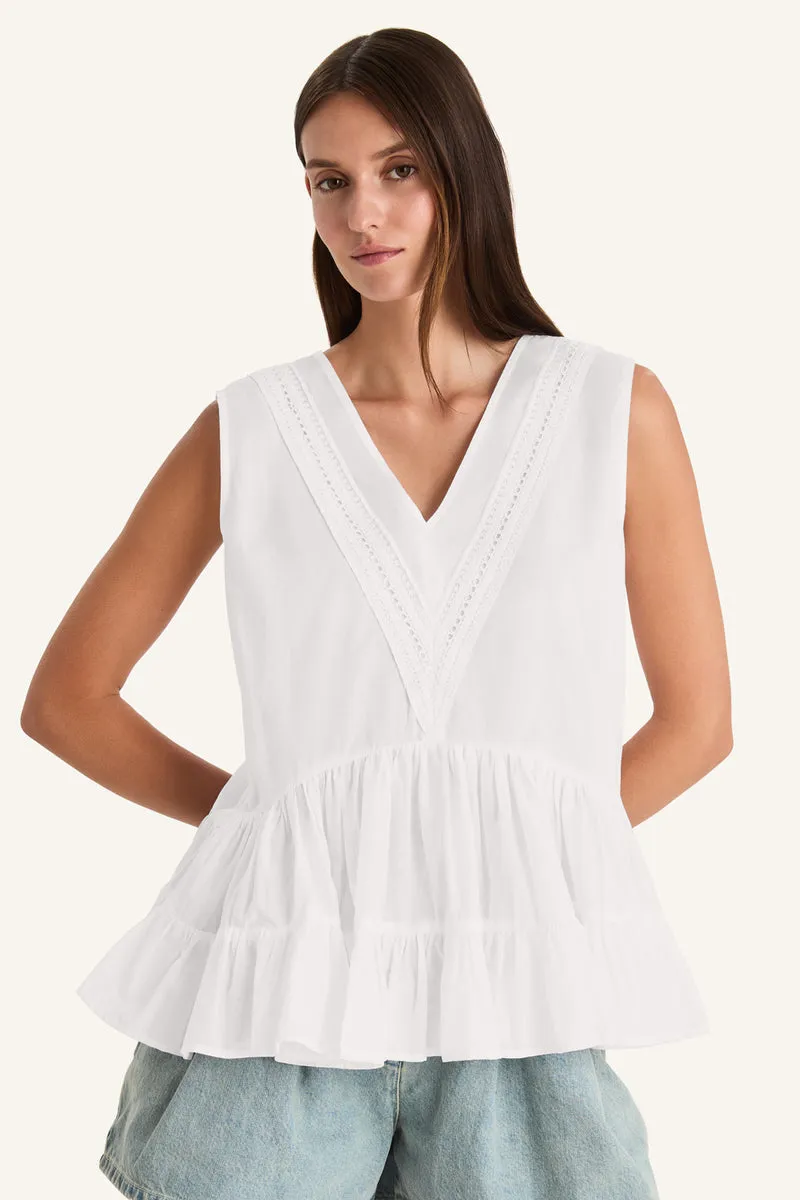 Senda Top in White