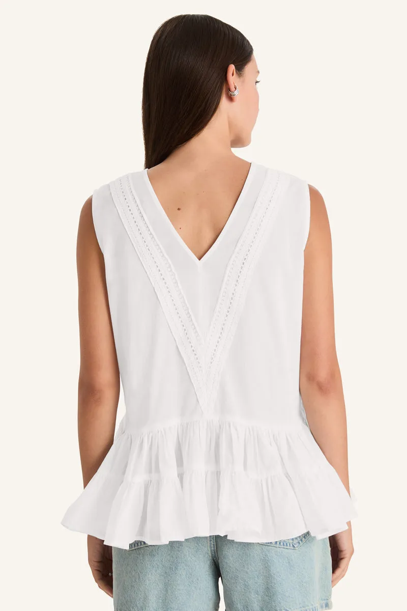 Senda Top in White