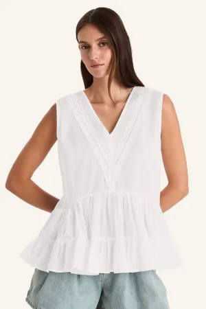 Senda Top in White