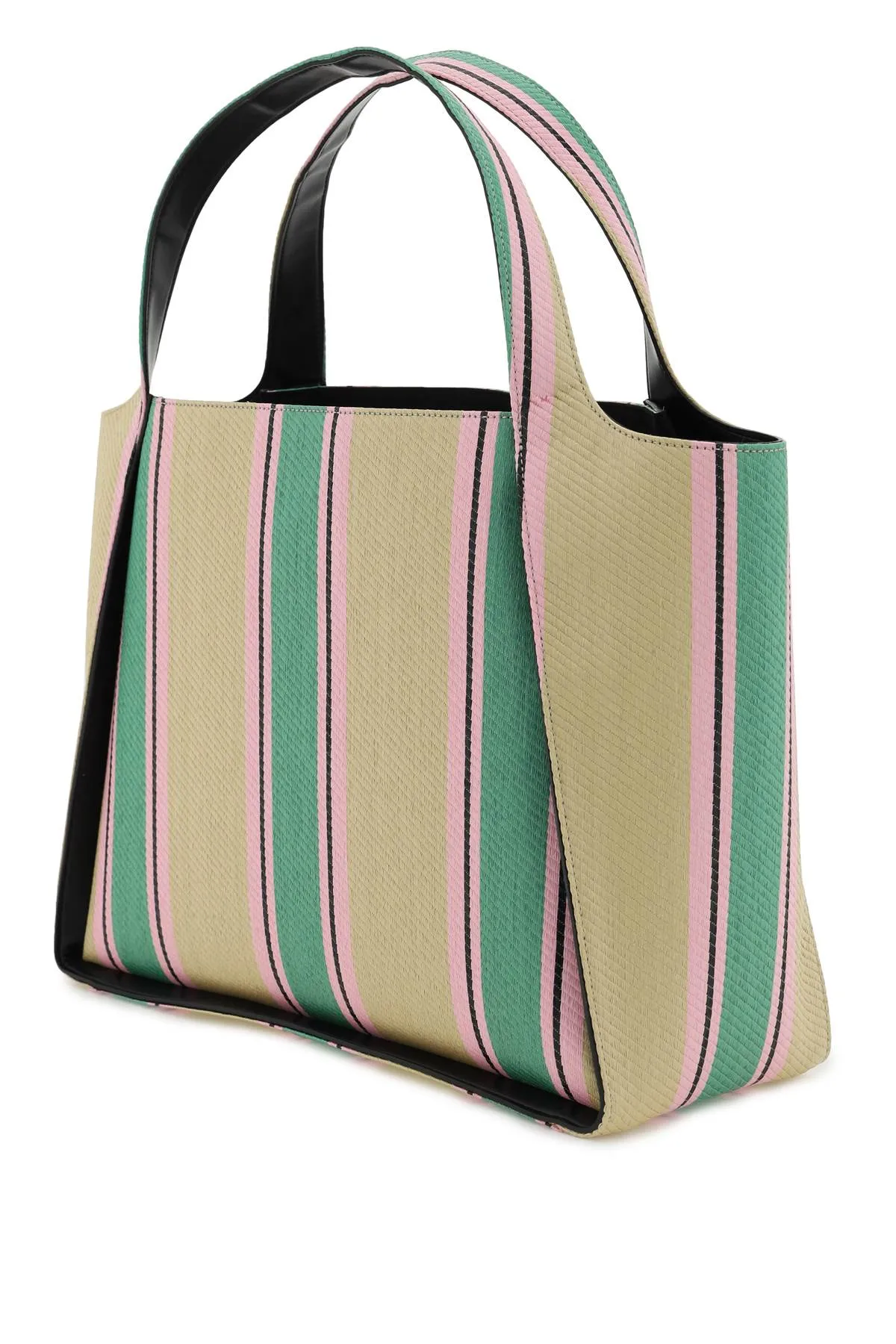 Stella mccartney 'stella logo' raffia tote bag