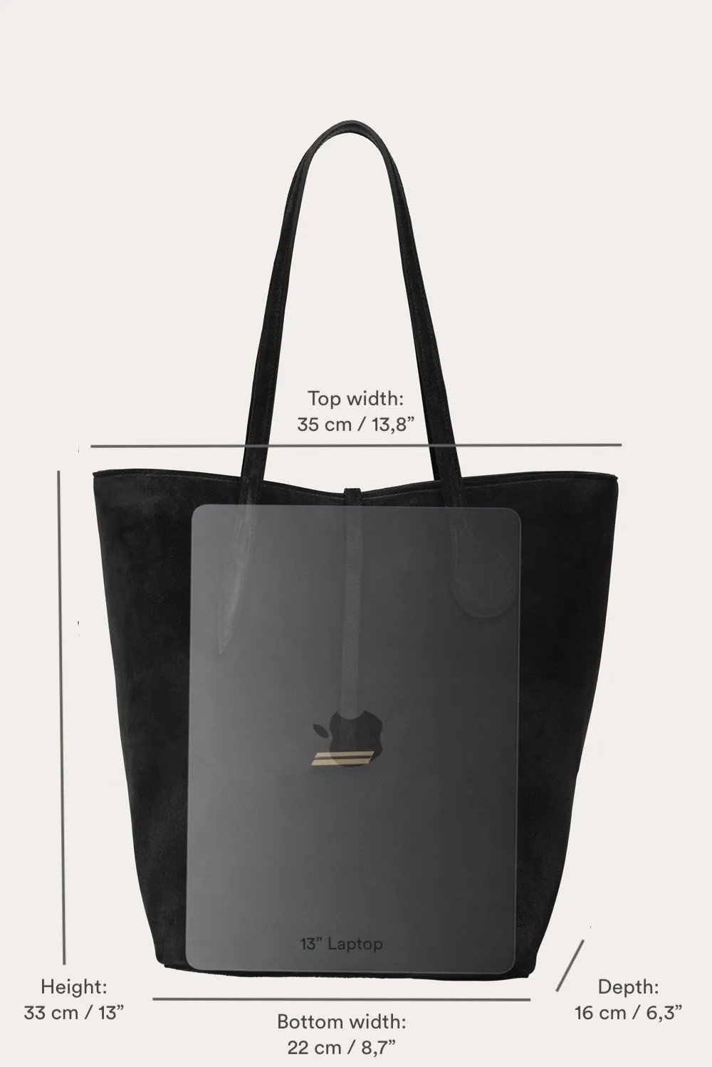 Tall Sprout Tote Army Suede