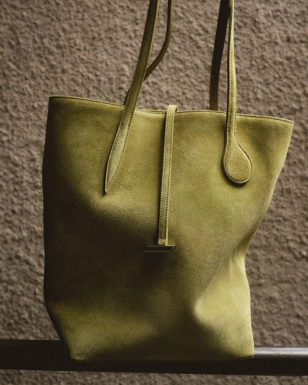 Tall Sprout Tote Army Suede