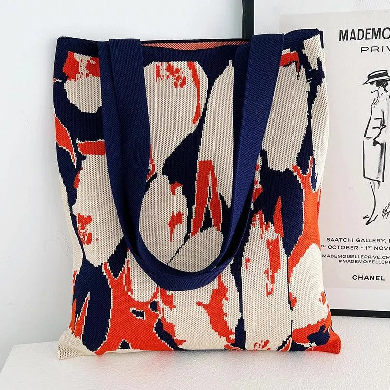 Whiskers n' Yarn Knit Tote Bag