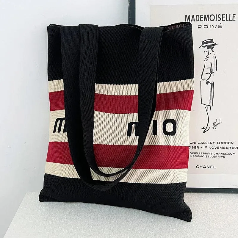 Whiskers n' Yarn Knit Tote Bag