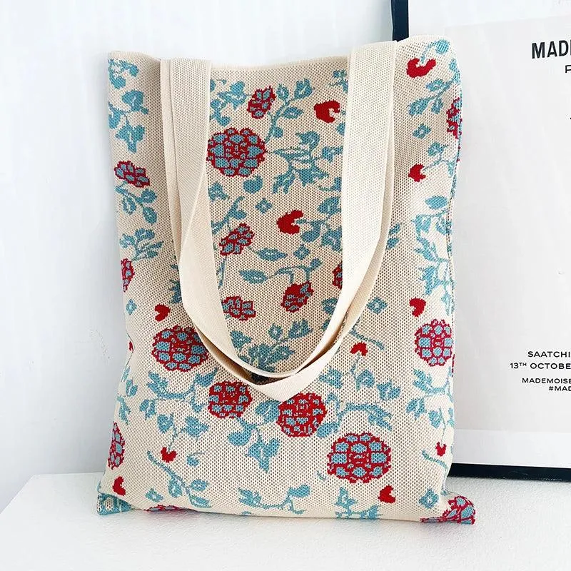 Whiskers n' Yarn Knit Tote Bag