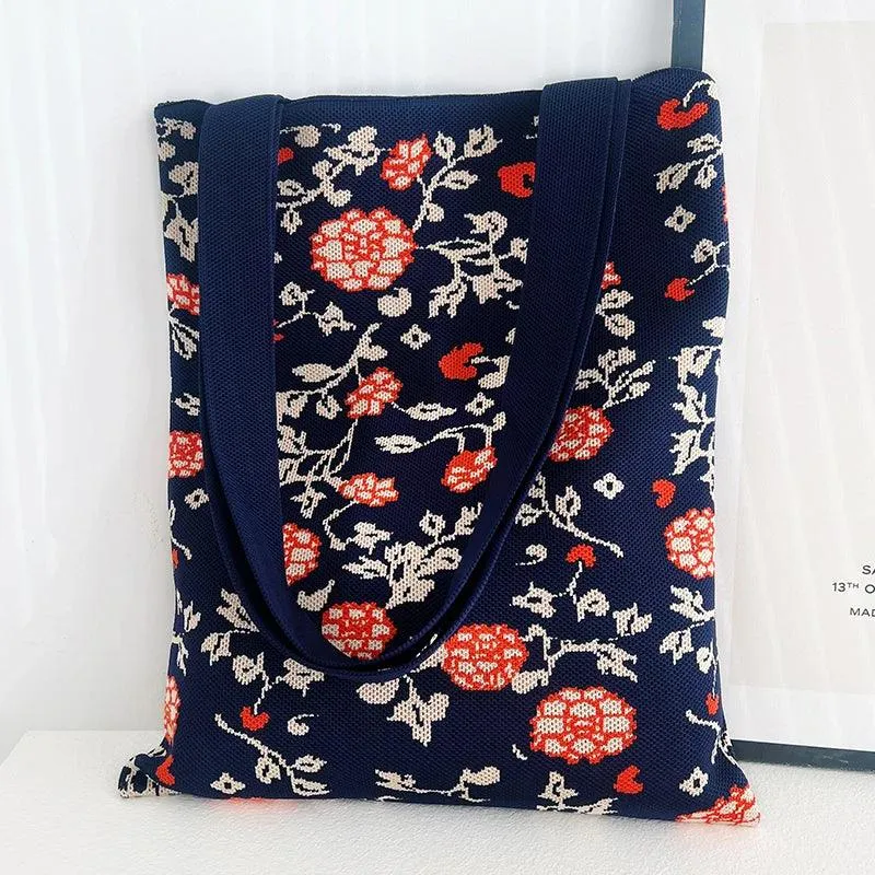 Whiskers n' Yarn Knit Tote Bag