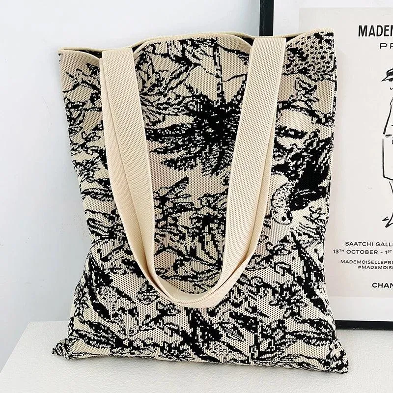 Whiskers n' Yarn Knit Tote Bag