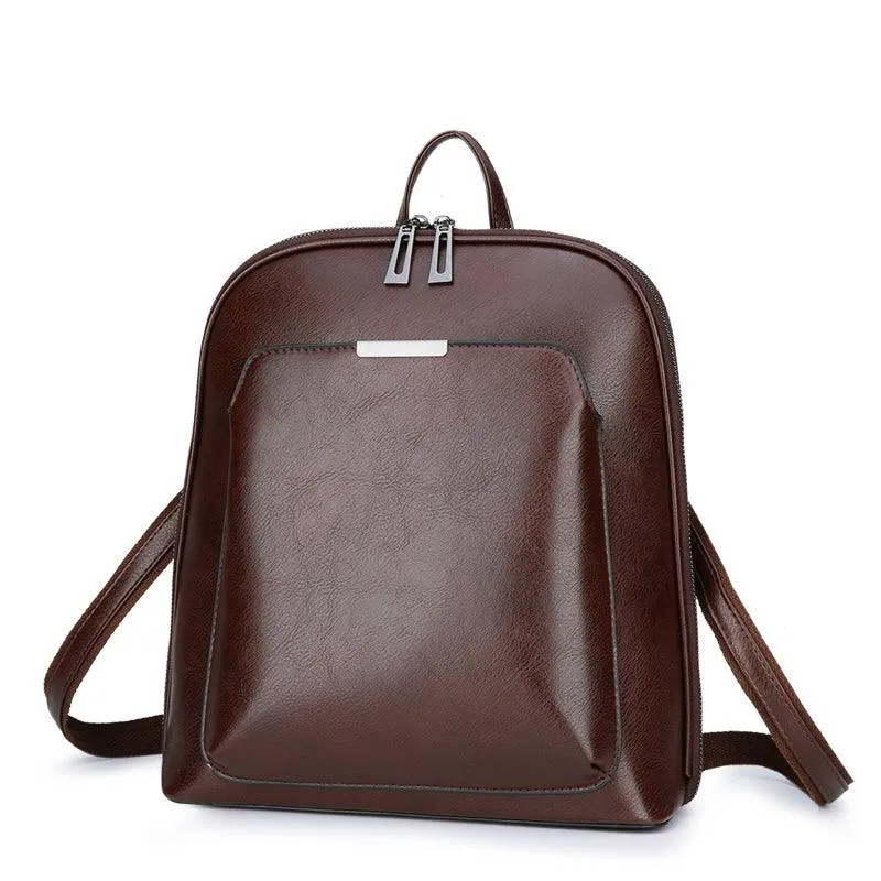 Wild PU leather backpack