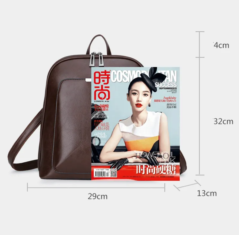 Wild PU leather backpack