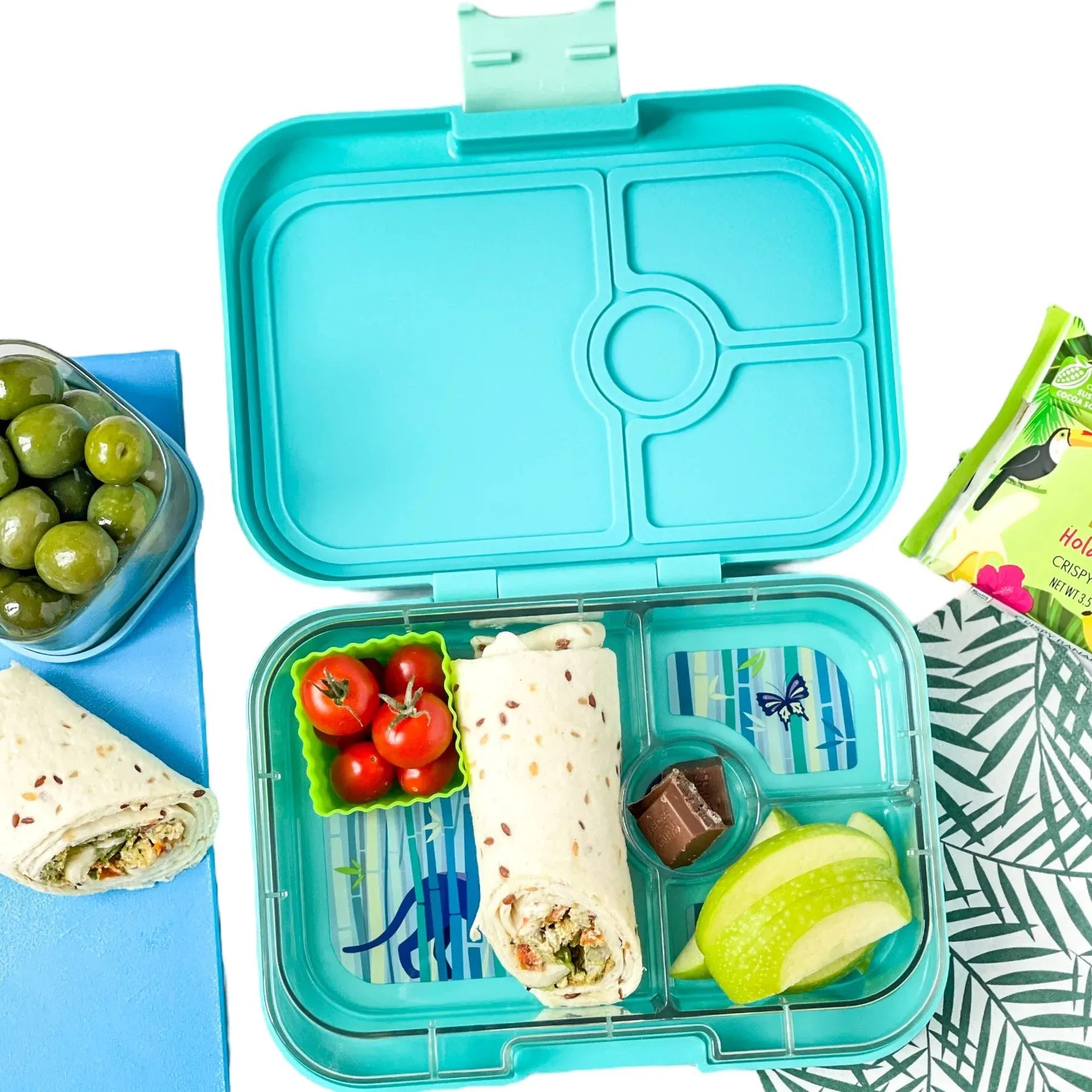 YUMBOX LEAKPROOF SANDWICH FRIENDLY BENTO BOX - TROPICAL AQUA