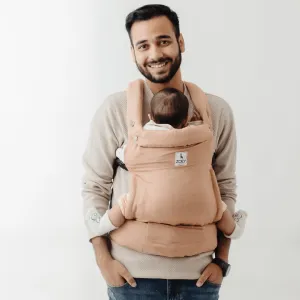 Zoeys Baby Carrier, Made Of Bamboo Linen, Safe & Ergonomic, 2 Carry Positions, for 4 Months to 3 Year Old Baby (Fawn Color)